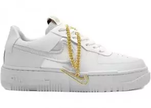chaussures pour femme homme nike air force 1 pixel jewel white